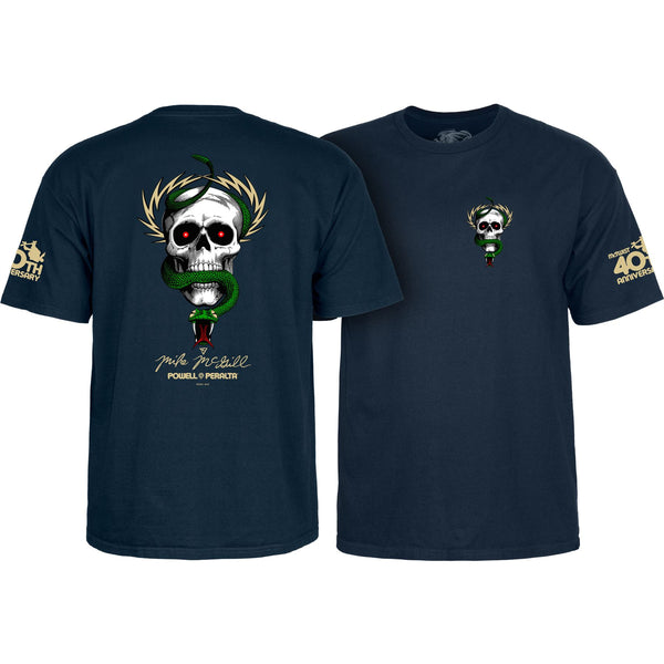 Powell-Peralta™ Mike McGill '40th Anniversary McTwist' Tee Navy - Skatewarehouse.co.uk