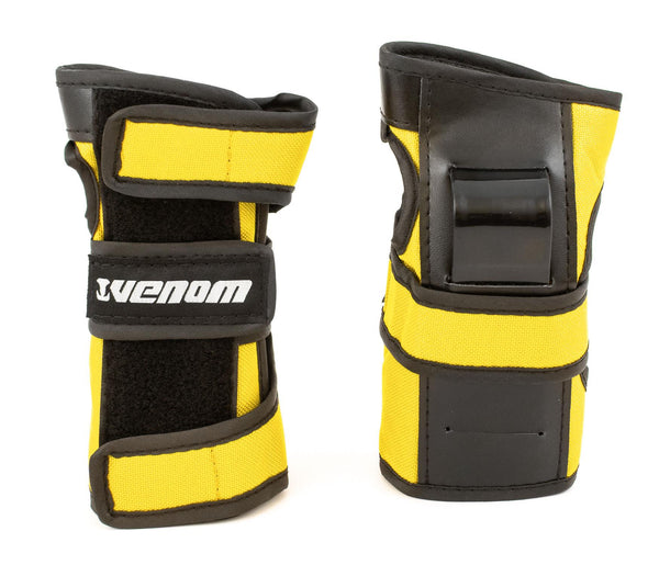 Venom Triple Knee/Elbow/Wrist Pad Set - Yellow Black - Skatewarehouse.co.uk