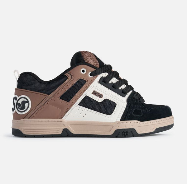 DVS Comanche Skate Shoes Black Taupe Brown