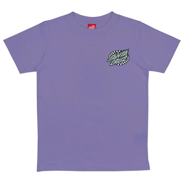 Santa Cruz Youth T-Shirt Youth Goal Flame T-Shirt - Meta Mauve - Skatewarehouse.co.uk