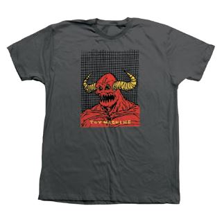 Toy Machine Welcome To Hell Monster Tee Charcoal - Skatewarehouse.co.uk