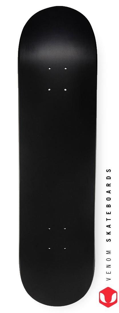 Venom Skateboards Kids Matt Black Chalkboard / Message Board / Bedroom Door Sign Skateboard Deck With Chalk Pack - Skatewarehouse.co.uk