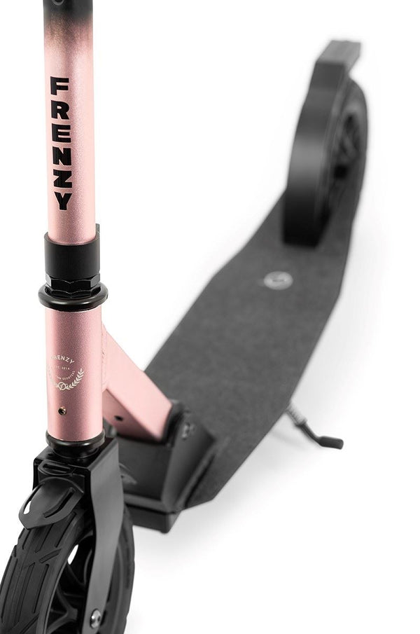 Frenzy 205mm Air Zero Recreational Scooter - Black / Rose - Skatewarehouse.co.uk