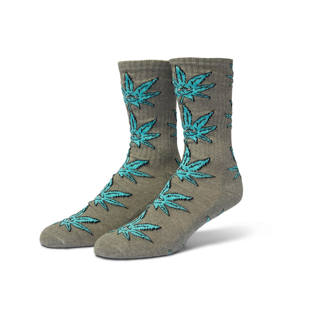 HUF Green Buddy Crew Sock (Heather Grey) - One Size