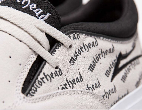 Lakai Motorhead Riley 2 White Suede Skate Shoes - Skatewarehouse.co.uk