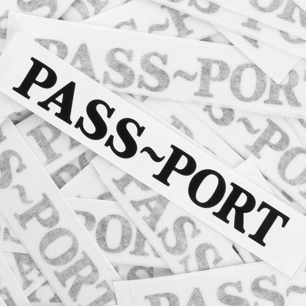 Pass~Port Sticker - Black - One Size