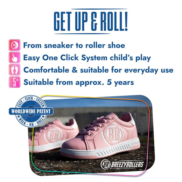 Breezy Rollers Fresh 2 - Pink / White - Skatewarehouse.co.uk