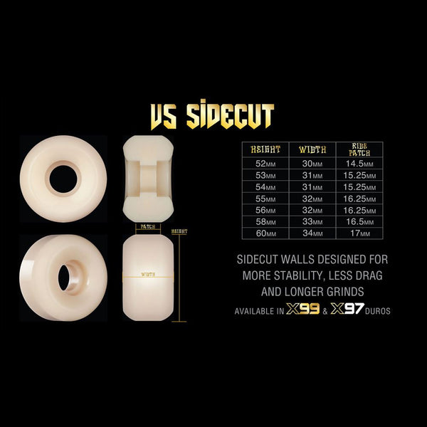 BONES X-Formula • 54mm • 97A • V5 Sidecut (Spring '26) Skateboard Wheels