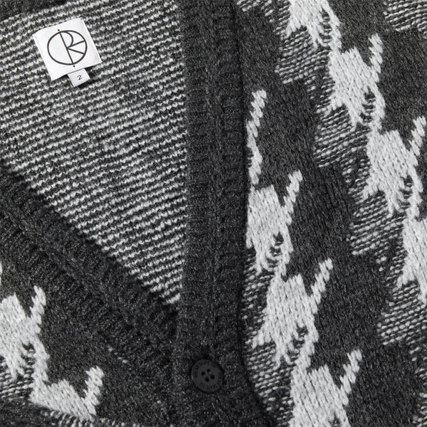 Louis Cardigan Houndstooth (Grey)
