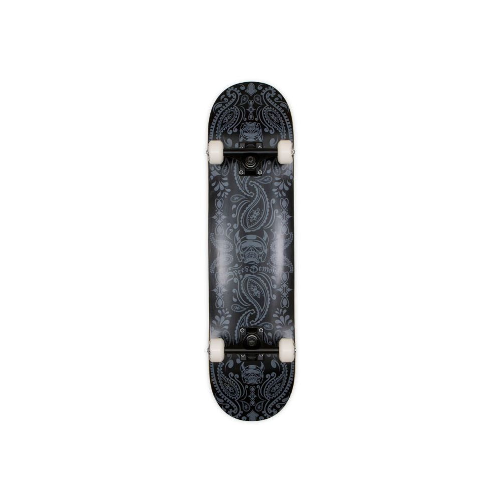Speed Demons Bandana Black / Black Complete Skateboard - 8.0"