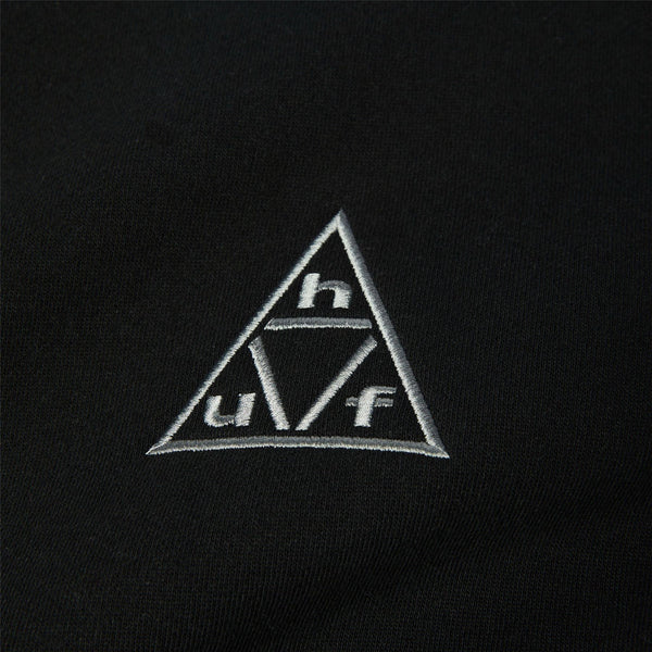 Triple Triangle Embroidered Crew (Black / Grey)