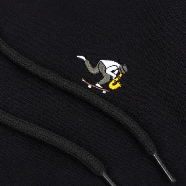 Magenta Jazz Hoodie Black - Skatewarehouse.co.uk