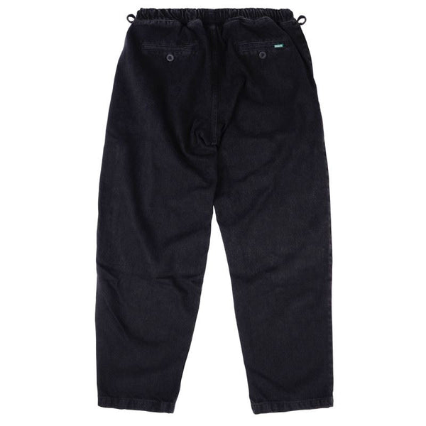Magenta Loose Pants Black Denim - S