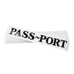 Pass~Port Sticker - Black - One Size