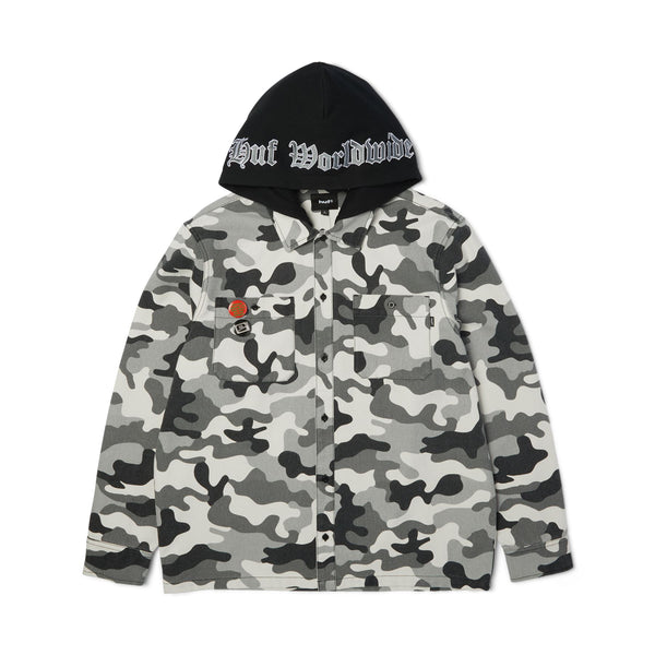 Olympia Camo Hooded Overshirt (Camo)