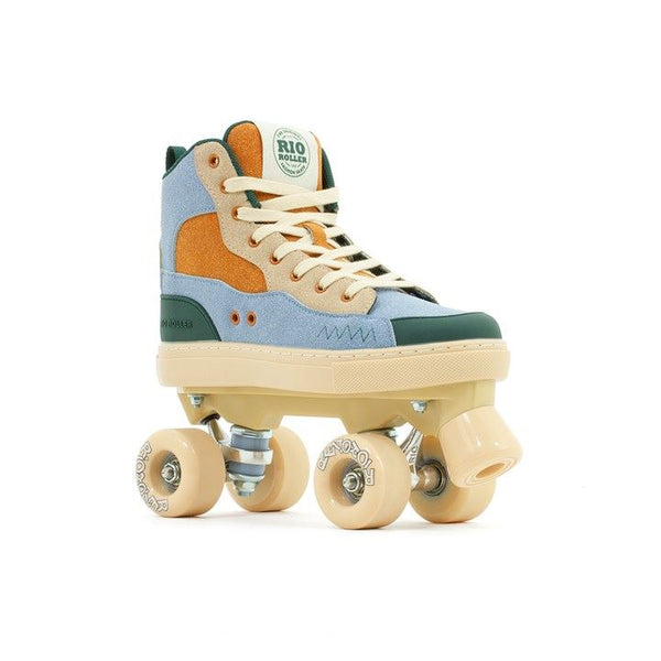 Rio Roller Beats Quad Skates - Blue / Tan