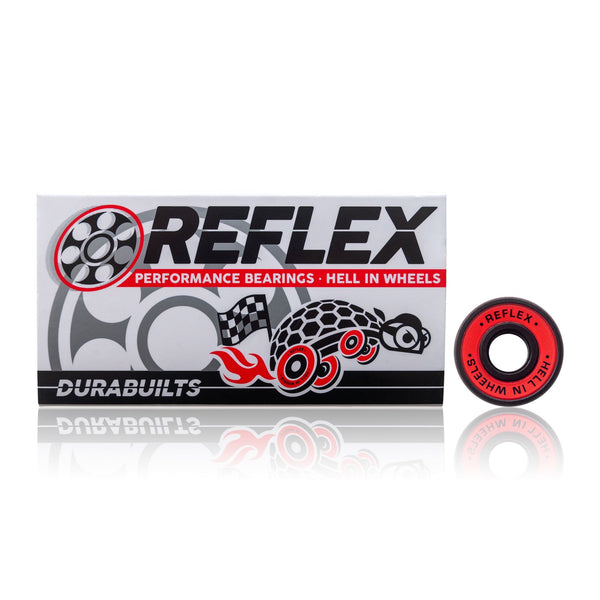 Reflex DURABUILT BEARINGS Red/Black - Skatewarehouse.co.uk