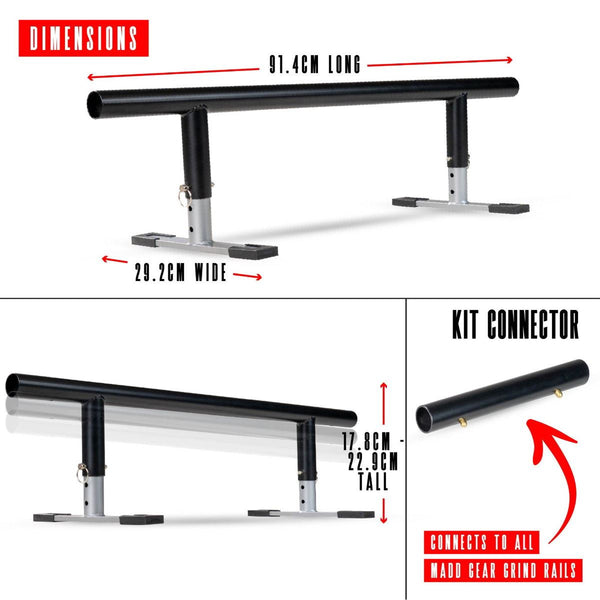 Madd Gear Grind Rail Extension Kit - 91cm / 36