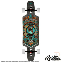 Restless Splinter CREST 35" - Setup 5 with Bear Grizzly 852 Trucks Longboard Complete