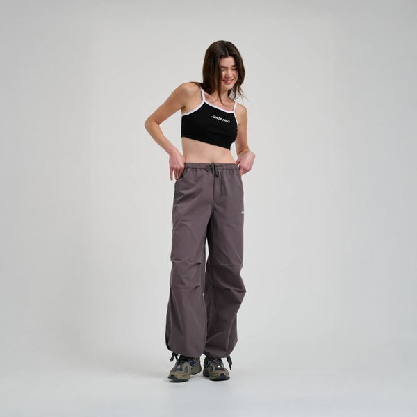 Santa Cruz Womens Pant Strip Parachute Pant - Slate Grey - Skatewarehouse.co.uk