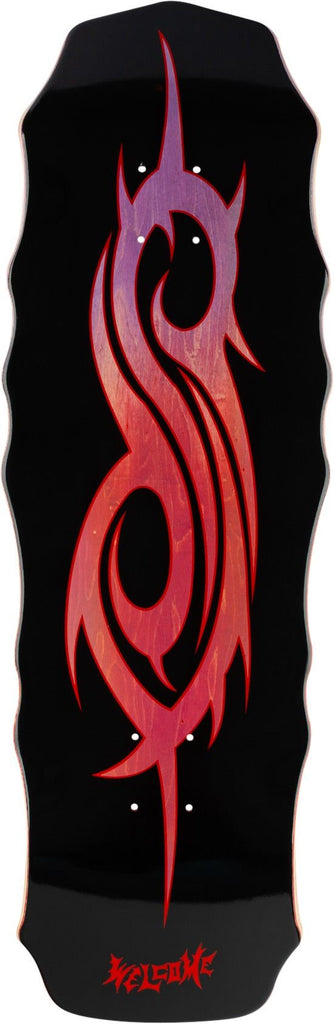 Welcome Skateboards Tribal S on Widow 10 (Purple / Red Stain) Skateboard Deck - 10.0"