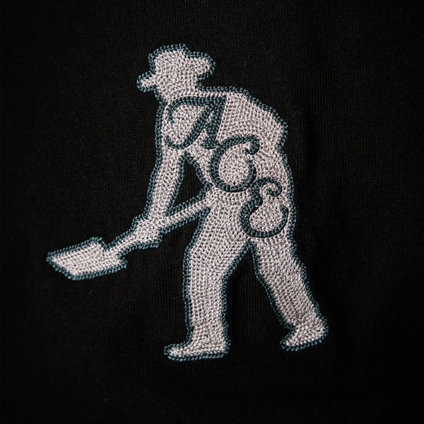 Ace x Passport '& Spade' Tee Black - Skatewarehouse.co.uk
