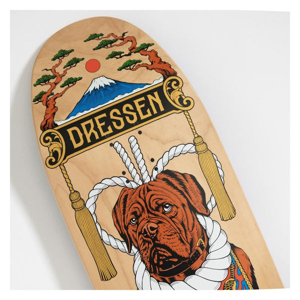 Santa Cruz Shaped Dressen Sumo Dog Skateboard Deck - 9.3