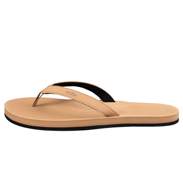 Indosole - Womens Flip Flops - ESSNTLS - Soil Light Shoes