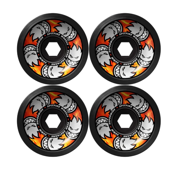 Spitfire 80HD Team Multiball Super Wide  (Black) Skateboard Wheels