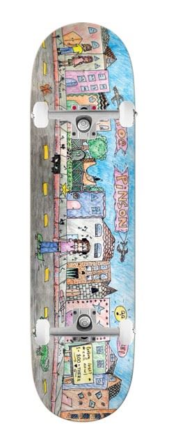 There Poe Poe Wuz Here (Multi) x Venom Custom Complete Skateboard - 8.25