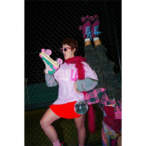 Rio Roller Beats Quad Skates - Pink / Green