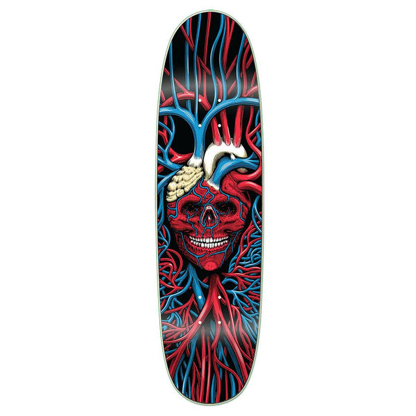 StrangeLove 'Heart Skull' Velvet Flocked x (WB: ) Sean Cliver Skateboard Deck - 8.875