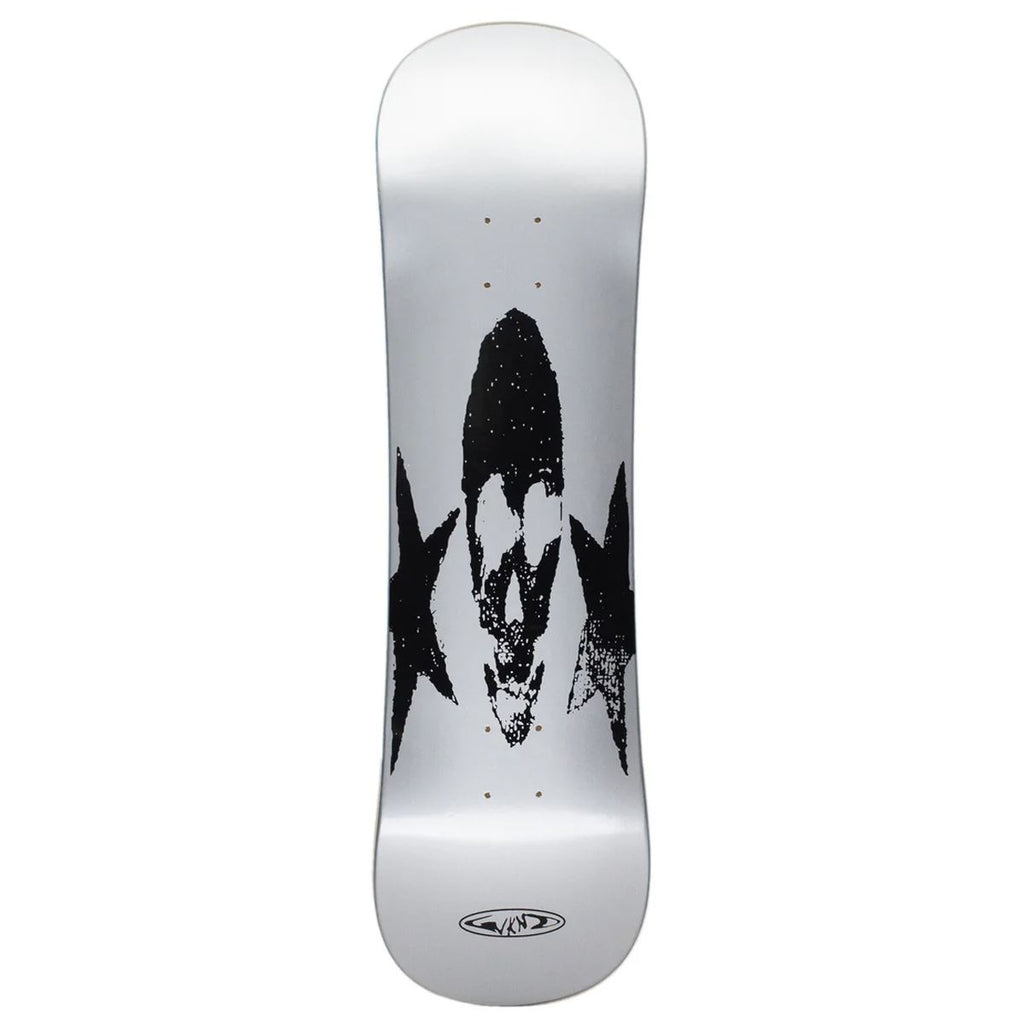 WKND 'Mumbler' - Faux Snowskate (SD) Silver / Black Skateboard Deck - 8.89"