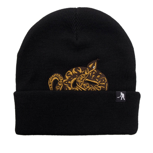 Coiled Beanie (Black) - One Size