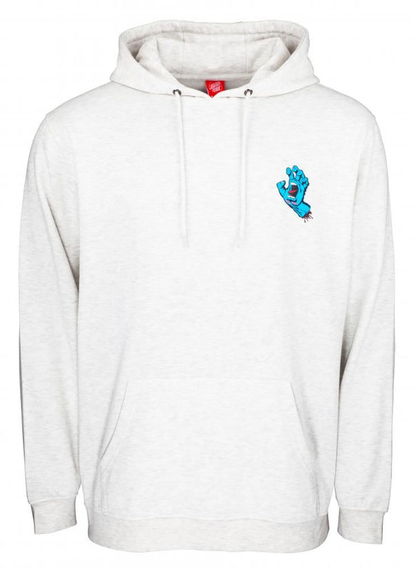 Santa Cruz Hood Screaming Hand Chest Hood - Athletic Heather - Skatewarehouse.co.uk
