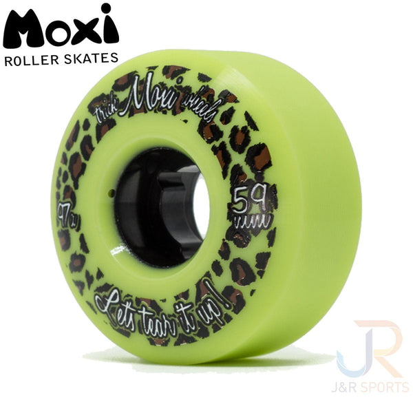 Moxi Trick Wheels (4) - Lime Green 59mm / 97A