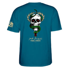 Powell-Peralta™ Mike McGill '40th Anniversary McTwist' Tee Galapagos Blue Tee - Skatewarehouse.co.uk