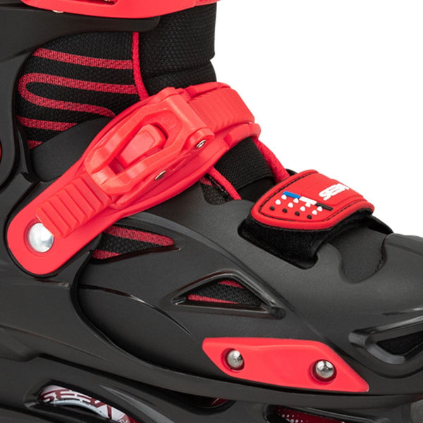 Seba STJ Junior Adjustable In-Line Skates - Black / Red