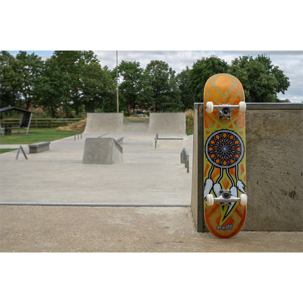 Enuff Dreamcatcher Orange Yellow Junior Complete Skateboard - 7.25