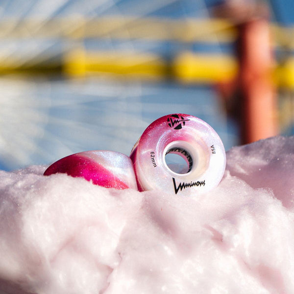 Luminous LED Quad Wheel - Cotton Candy - 62mm / 85a (Unit)