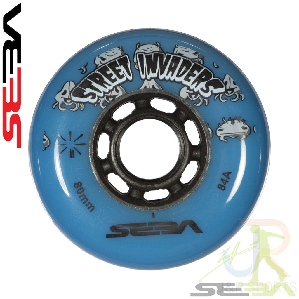 Seba Street Invaders Blue Wheel 84Mm (Set of 4 Wheels) - Skatewarehouse.co.uk