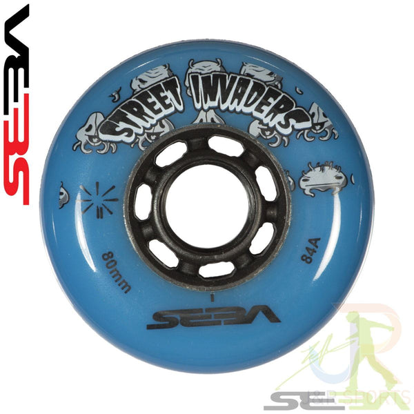 Seba Street Invaders Blue Wheel 84Mm (Set of 4 Wheels) - Skatewarehouse.co.uk