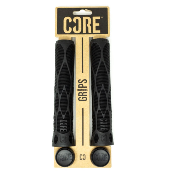 CORE Pro Handlebar Grips, Soft 170mm - Black - Skatewarehouse.co.uk
