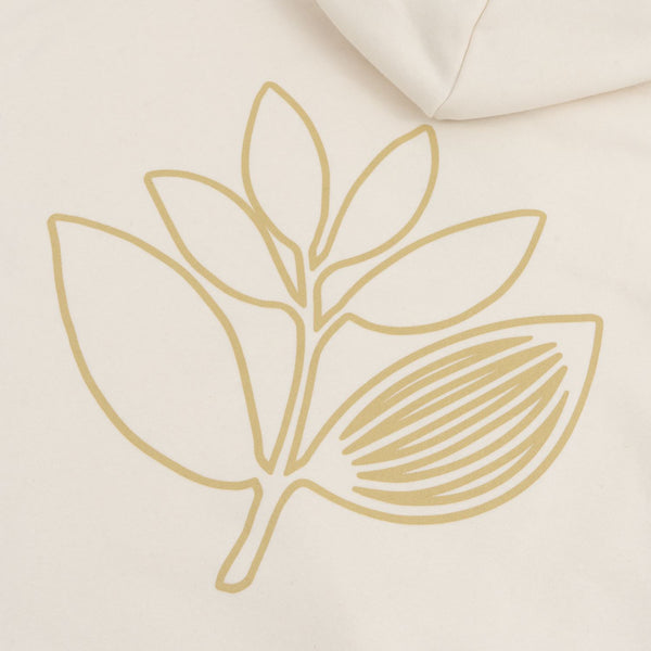 Magenta Outline Hoodie Natural - Skatewarehouse.co.uk