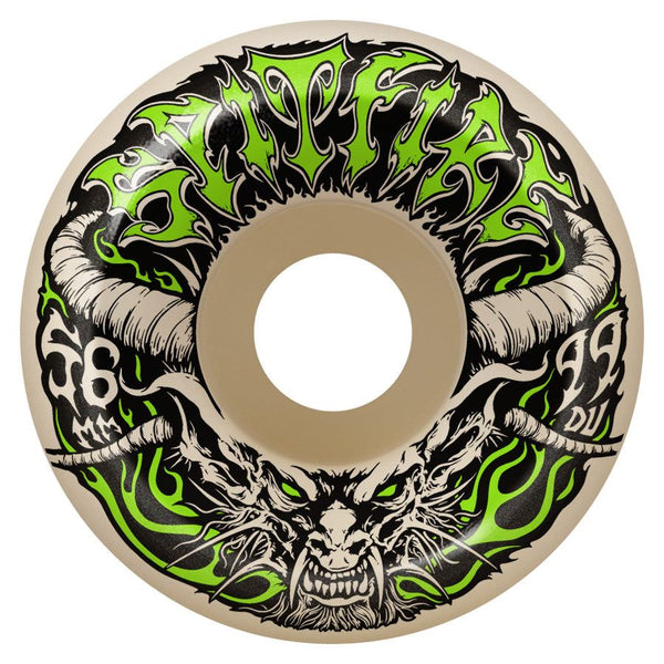 Spitfire F4 99Du Team Demon Redux Conical Full  (Natural) Skateboard Wheels