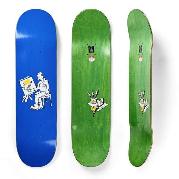 Polar Skate Co DANE BRADY - Painter (Blue) Skateboard Deck - 7.875