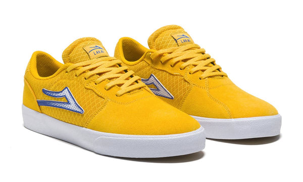 Lakai Cardiff Skate Shoes - Gold / Blue - Skatewarehouse.co.uk