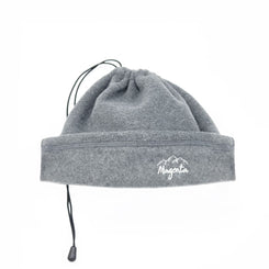 Magenta Convertible Fleece Beanie Grey