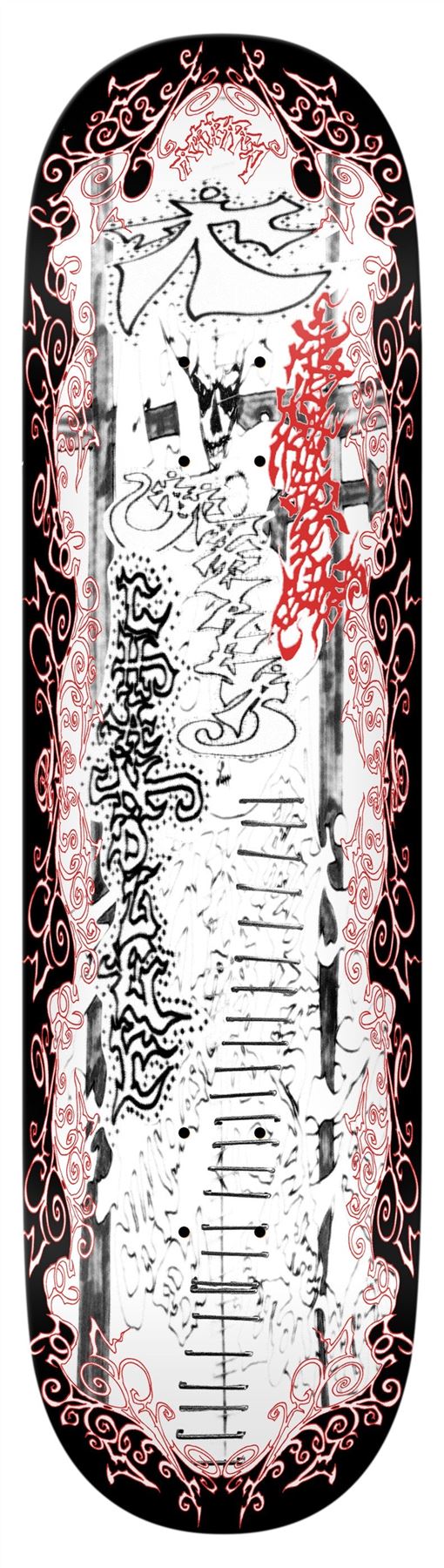 There Chandler Red Velvet 21 (White / Red) Skateboard Deck - 8.5