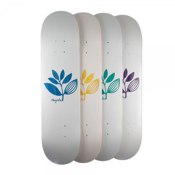 Magenta Plant Team Wood Skateboard Deck - 8.8
